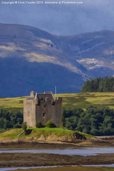  Castle Stalker Argyll, Scotland Picture Board by Chris Thaxter