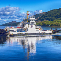 Buy canvas prints of  Corran Ferry 3 by Chris Thaxter