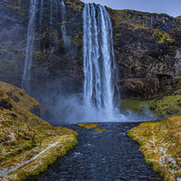 Buy canvas prints of  Seljalandsfoss Waterfall Iceland by Chris Thaxter