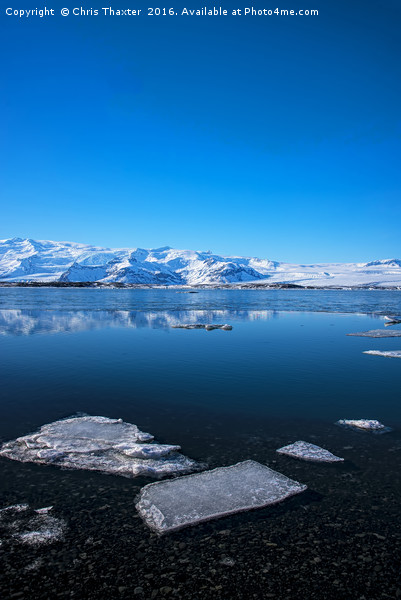 Ice lagoon 3 Iceland Picture Board by Chris Thaxter