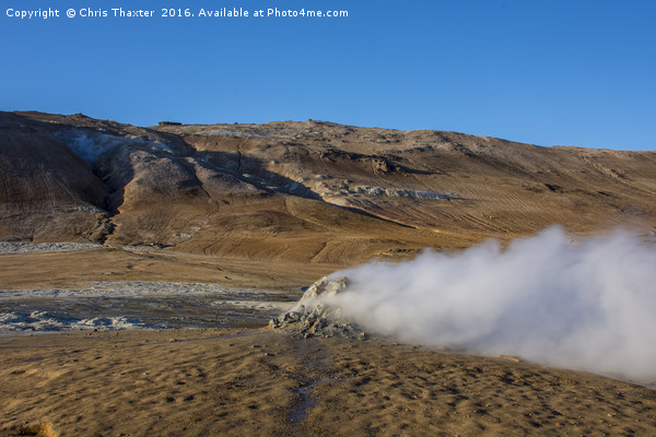 Namafjall geothermal Iceland Picture Board by Chris Thaxter