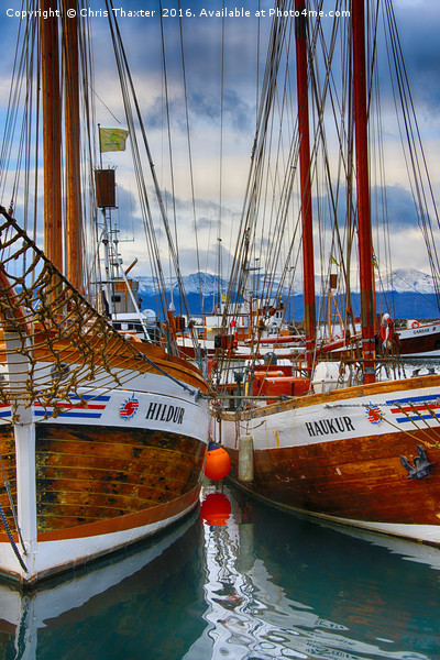 Schooners Hildur and Hauker Picture Board by Chris Thaxter