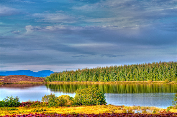 Loch Kinardochy Picture Board by Chris Thaxter