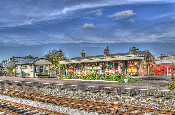 Quainton Road Railway Station Picture Board by Chris Thaxter