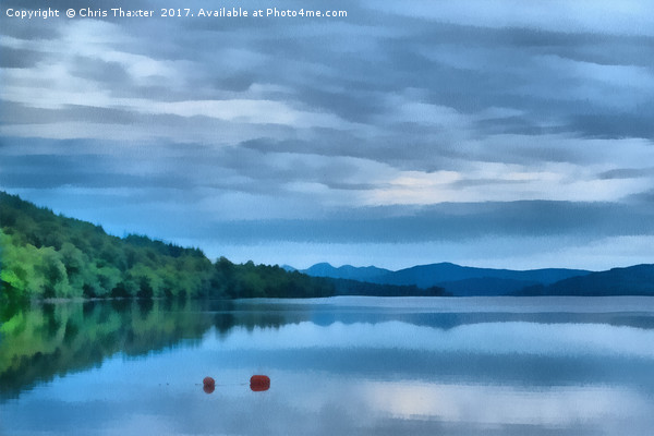  Buoys on Loch Rannoch Picture Board by Chris Thaxter