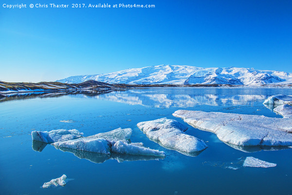 Ice lagoon Iceland Picture Board by Chris Thaxter