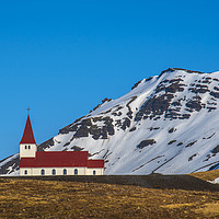 Buy canvas prints of Vik Church Iceland by Chris Thaxter