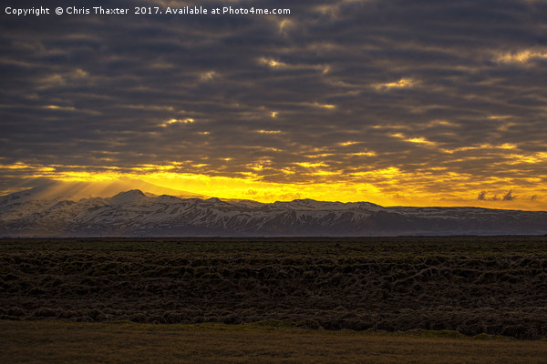 Eyjafjallajokull Sunrise Iceland 2 Picture Board by Chris Thaxter