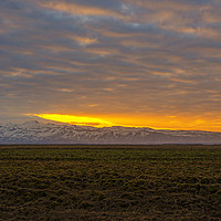 Buy canvas prints of Eyjafjallajokull Sunrise Iceland 2 by Chris Thaxter