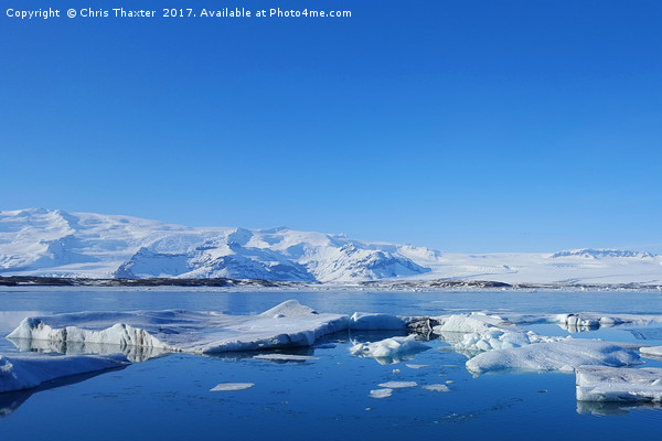 Ice lagoon 4 Iceland Picture Board by Chris Thaxter