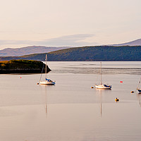 Buy canvas prints of Moored in a row by Chris Thaxter