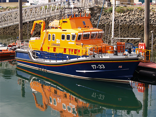 RNIB Beth Sell, Severn Class Lifeboat Picture Board by Chris Thaxter