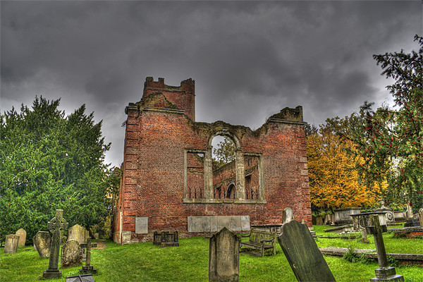 The Brick Church Ruins Stanmore Picture Board by Chris Thaxter