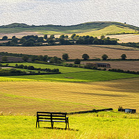 Buy canvas prints of Green and Pleasant Land by Chris Thaxter