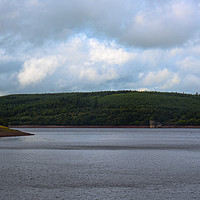 Buy canvas prints of Low Water at Usk Reservoir by Chris Thaxter