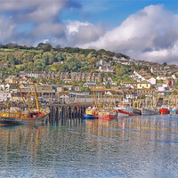 Buy canvas prints of Majestic Newlyn Harbour A Photographers Perspectiv by Chris Thaxter