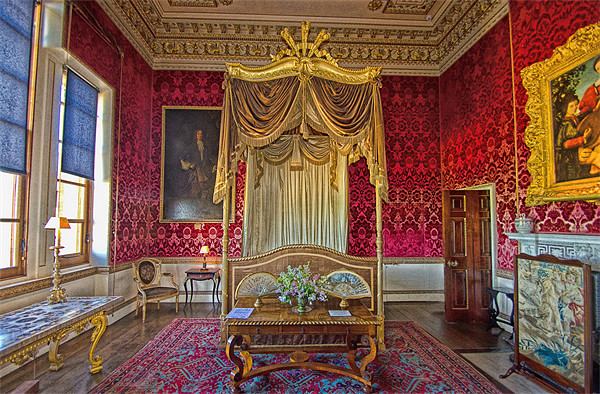 Bedroom at Holkham Hall Picture Board by Chris Thaxter
