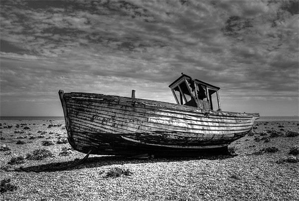 Dungeness Boat Days gone By Picture Board by Chris Thaxter