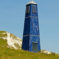 Buy canvas prints of Samphire Hoe Tower by Chris Thaxter