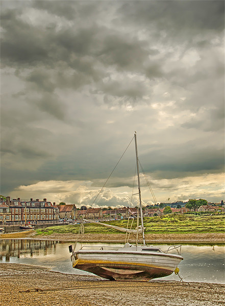 Storm Clouds over Blakeney Norfolk Picture Board by Chris Thaxter