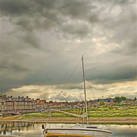 Buy canvas prints of Storm Clouds over Blakeney Norfolk by Chris Thaxter