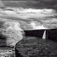 Buy canvas prints of Waves over the Cobb by Chris Thaxter