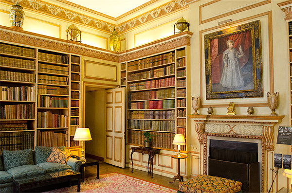 The Library Leeds Castle Picture Board by Chris Thaxter