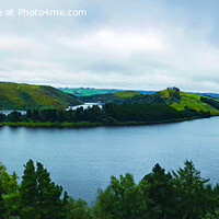 Buy canvas prints of Clywedog Reservoir by Chris Thaxter