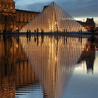 Buy canvas prints of The Louvre by Mark Hobson