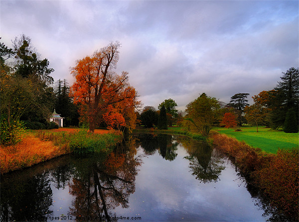 Autumn Reflections at Wrest Park Picture Board by Bel Menpes