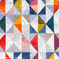 Buy canvas prints of Geometric Triangles by Elaine Young