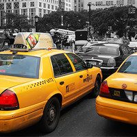 Buy canvas prints of Taxi Taxi by Elaine Young