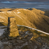 Buy canvas prints of Old Man Of Coniston Summit Sunrise by James Grant