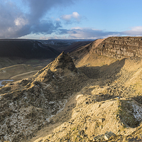 Buy canvas prints of Alport Castles Panoramic by James Grant
