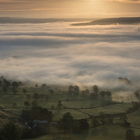 Buy canvas prints of Hope Valley Fog by James Grant