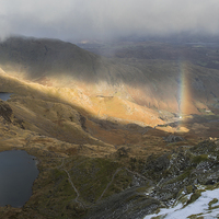 Buy canvas prints of Old Man Of Coniston Rainbow by James Grant
