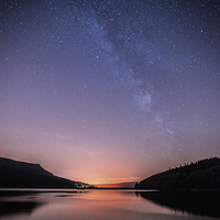 Buy canvas prints of Ladybower Milky Way by James Grant