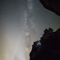 Buy canvas prints of Meteora Milky Way by James Grant