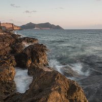Buy canvas prints of  Methoni Sunset by James Grant