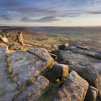 Buy canvas prints of  Curbar Edge by James Grant