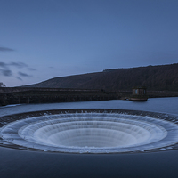 Buy canvas prints of  Ladybower Plughole by James Grant