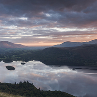 Buy canvas prints of  Cat Bells Sunrise by James Grant