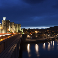 Buy canvas prints of  Conwy Castle Night by James Grant