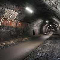 Buy canvas prints of  Cressbrook Tunnel by James Grant