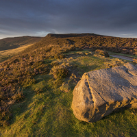 Buy canvas prints of  Derwent Edge Sunset by James Grant