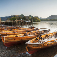 Buy canvas prints of  Derwent Water Sunset by James Grant