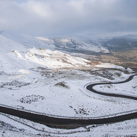 Buy canvas prints of  Edale Road Winter by James Grant