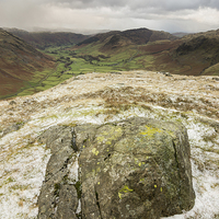 Buy canvas prints of  Great Langdale in WInter by James Grant