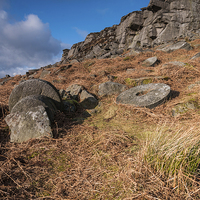 Buy canvas prints of  High Neb, Stanage Edge by James Grant