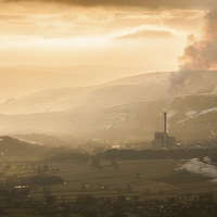 Buy canvas prints of  Hope Cement Works by James Grant